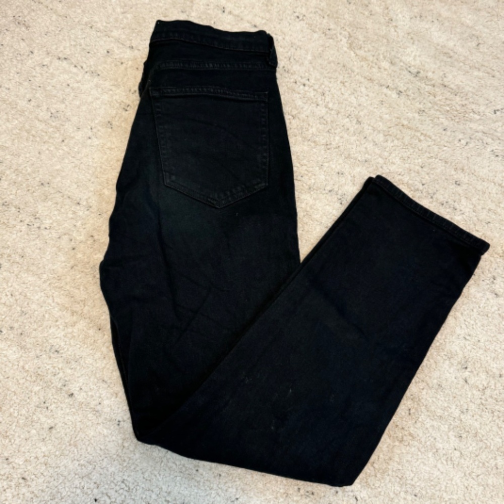 GAP 1969 (GAP For Good) - Mid Rise Real Straight in Vintage Black Jeans (28S) - Picture 2 of 4